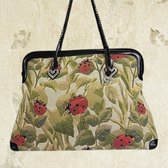 Brighton Collection Alyssa Ladybug Tapestry Shoulder Bag - Preloved Condition - Picture 2 of 10